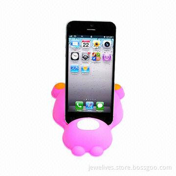 Fashionable silicone phone holder stand for iPhone